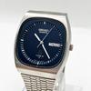 Used Working Item, Seiko Wristwatch, Men's, Quartz, TYPE 2, Manufactured In 1977, Day-date, SEIKO TYPE II