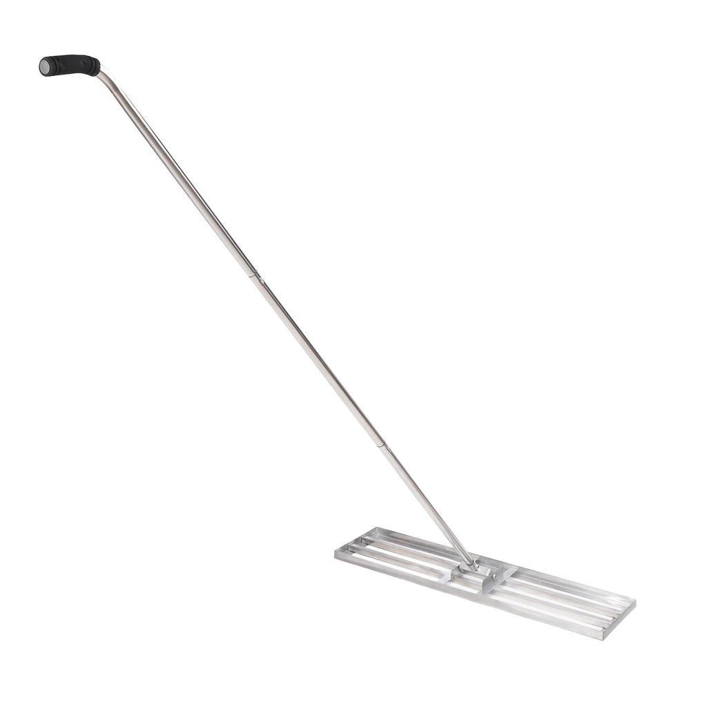 Lawn Leveling Rake Adjustable Handle Stainless Steel Heavy Duty Effort Saving Lawn Level Tool for Yard Garden Backyard Farm Ranch