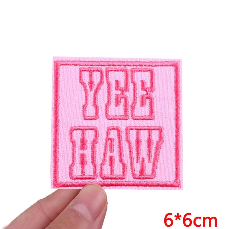 Jeans Backpack Embroidered Patch Cartoon/Letter Slogan Embroidery Patches Iron On Patches For Clothing Thermoadhesive Patches