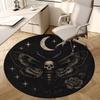 1pc Multi Surface Chair Mats "Mystical Moth with Skull" Perfect for Decorating Office Chairs, Living Rooms, Or Bedrooms.dt080