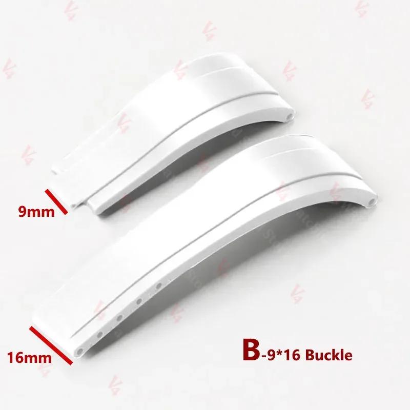 20mm TPU Silicone Bracelet for Rolex Submariner Watch Band for GMT Daytona Oyster Flex Metal Buckle Replacement Strap 20MM