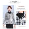 Fashion mother's versatile short Xiaoxiangfeng jacket middle-aged women's clothing autumn and winter clothing new velvet top cardigan