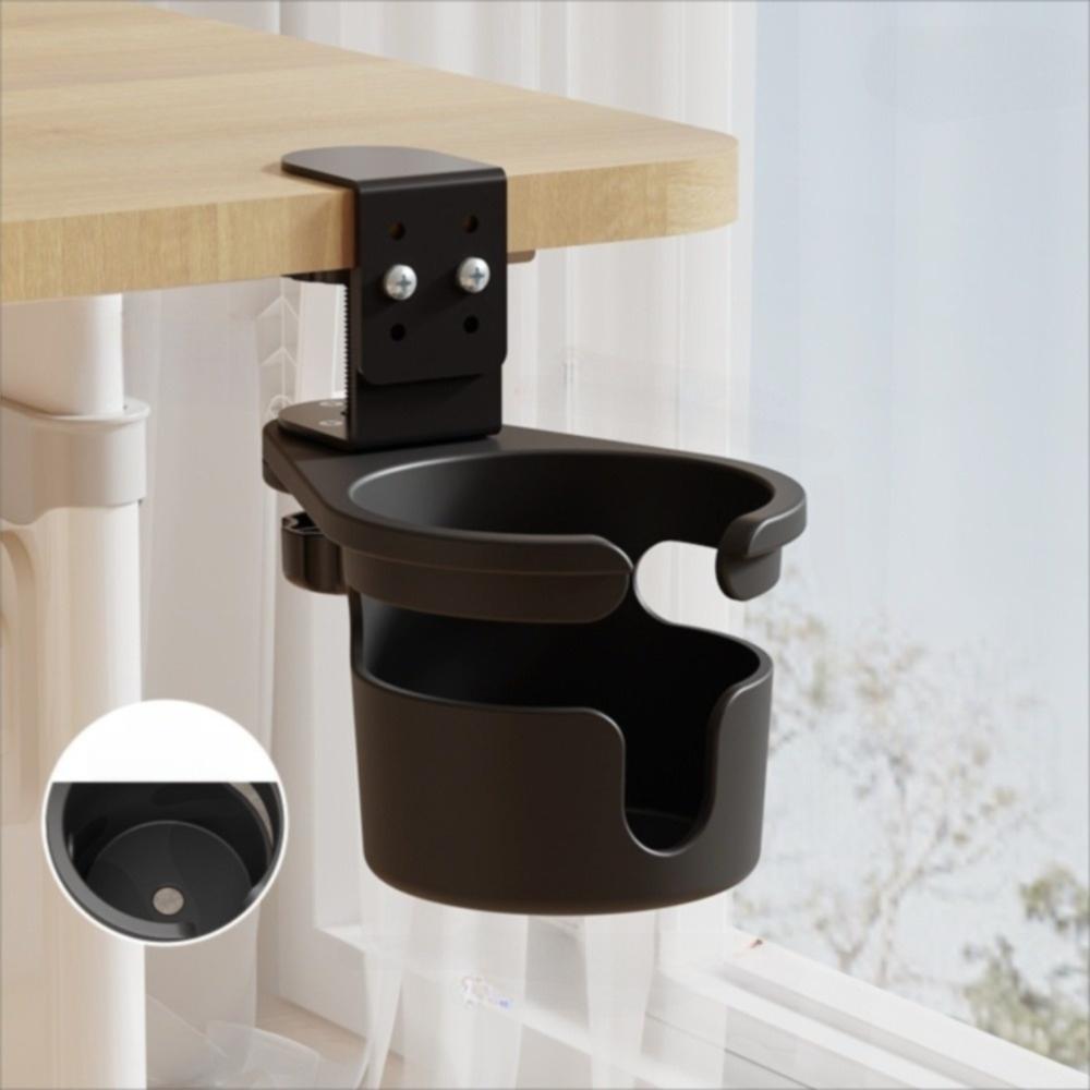 Mounts Stand Rotating Water Cup Holder Anti Spill Coffee Storage Rack  for Desktop
