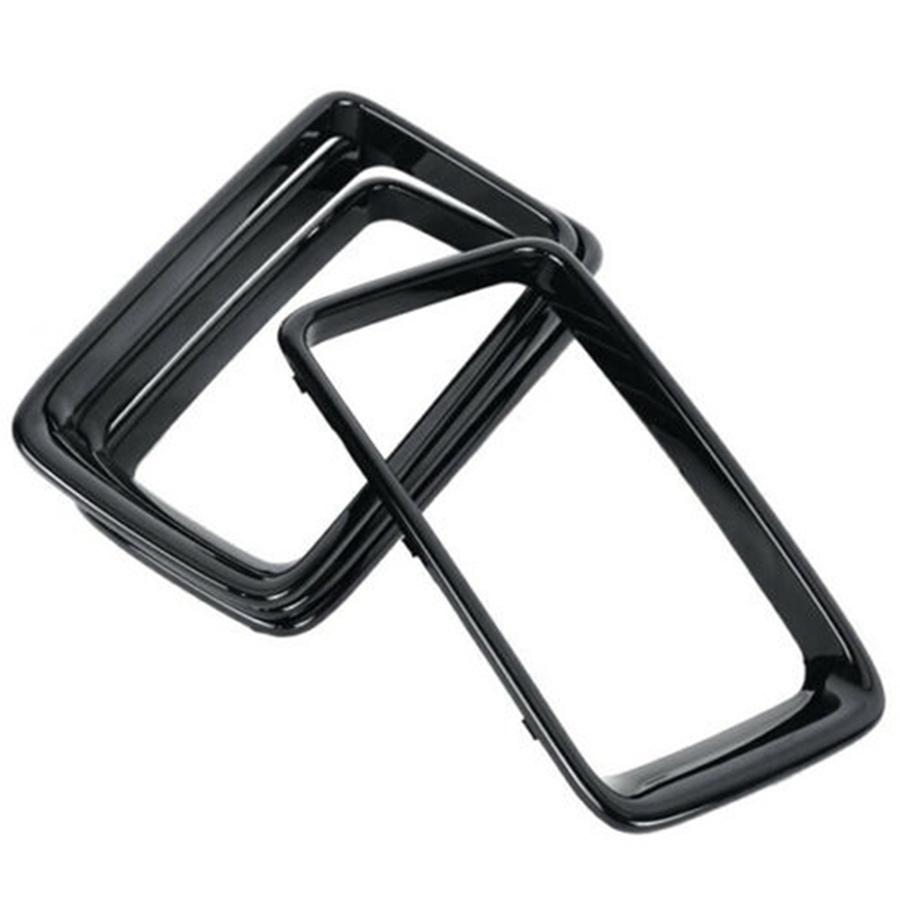 Gloss Black Front Grille Trim Ring Insert Trim For Jeep Grand Cherokee 2014-2016