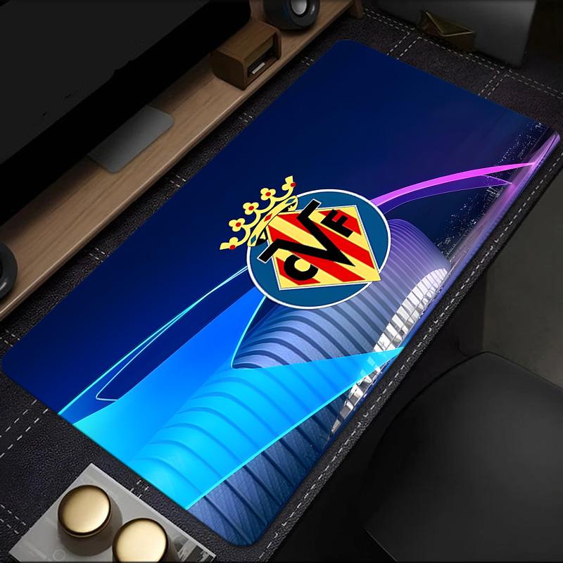 Club Vill-arreal Crest Design Mouse Pad, Rubber Base, Mouse Pad for Gamers and Office Use, Gaming Desk , Easy To Clean Mat Christmas Fan Gifts