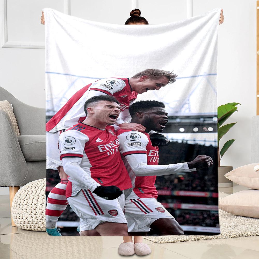 Arsenal Decke Weich Warm Gemütlich Geeignet für Bettwäsche Meeresufer Sofa für Alle Jahreszeiten Modern Bestes Feiertagsgeschenk für Freunde Familie