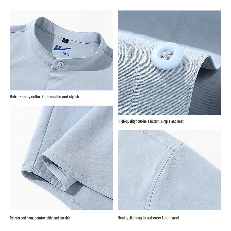 Warrior Men's Breathable Loose Fit Henley T-Shirt