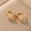 Elegant Little Swan Zircon Stud Earrings - Fashionable, Light Luxury, Fade-Resistant
