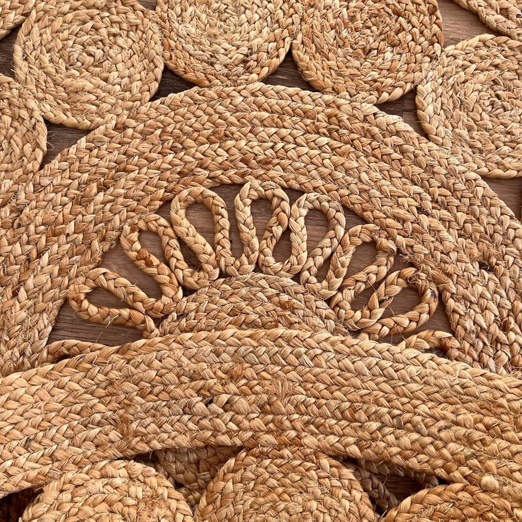 Rug Design Round Jute Carpet Handmade 100% Natural Area Floor Mat Room Rug Round