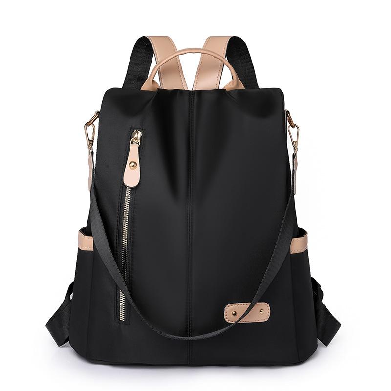 

New Street Trend Casual Backpack Fashion Oxford Travel Backpack School Bag чёрный