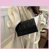 Fashionable 2024 Mini Square Bag With Chain Strap Embroidery Street Style Soft Pu Leather Crossbody Bag In Multiple Colors