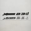 3D ABS Car Styling Logo XDrive 23i X Drive 23d Rear Trunk Badge Side Fender Emblem Decals For BMW X1 X2 X3 Exterior Accessoeies KF6