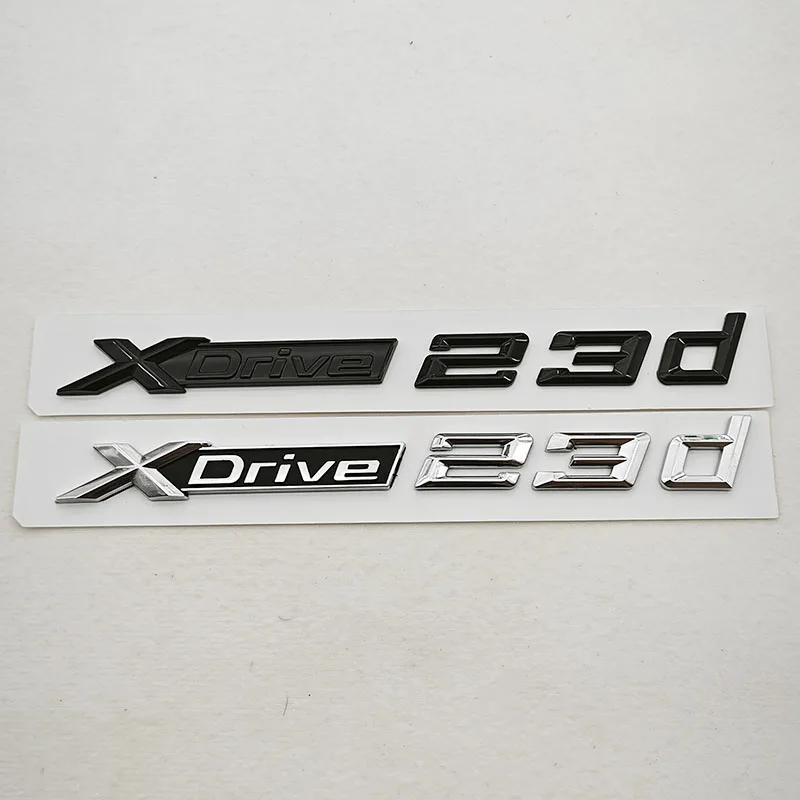 3D ABS Car Styling Logo XDrive 23i X Drive 23d Rear Trunk Badge Side Fender Emblem Decals For BMW X1 X2 X3 Exterior Accessoeies KF6