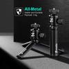 Zeadio Metal Mini Tripod with Rotating Head Mount for All Cameras and Pocket Portable Desktop Tabletop Stand Tripod 360° Gimbals, Tripod,