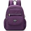 Women's Fashion Solid High Capacity Portability Zipper Student Backpacks