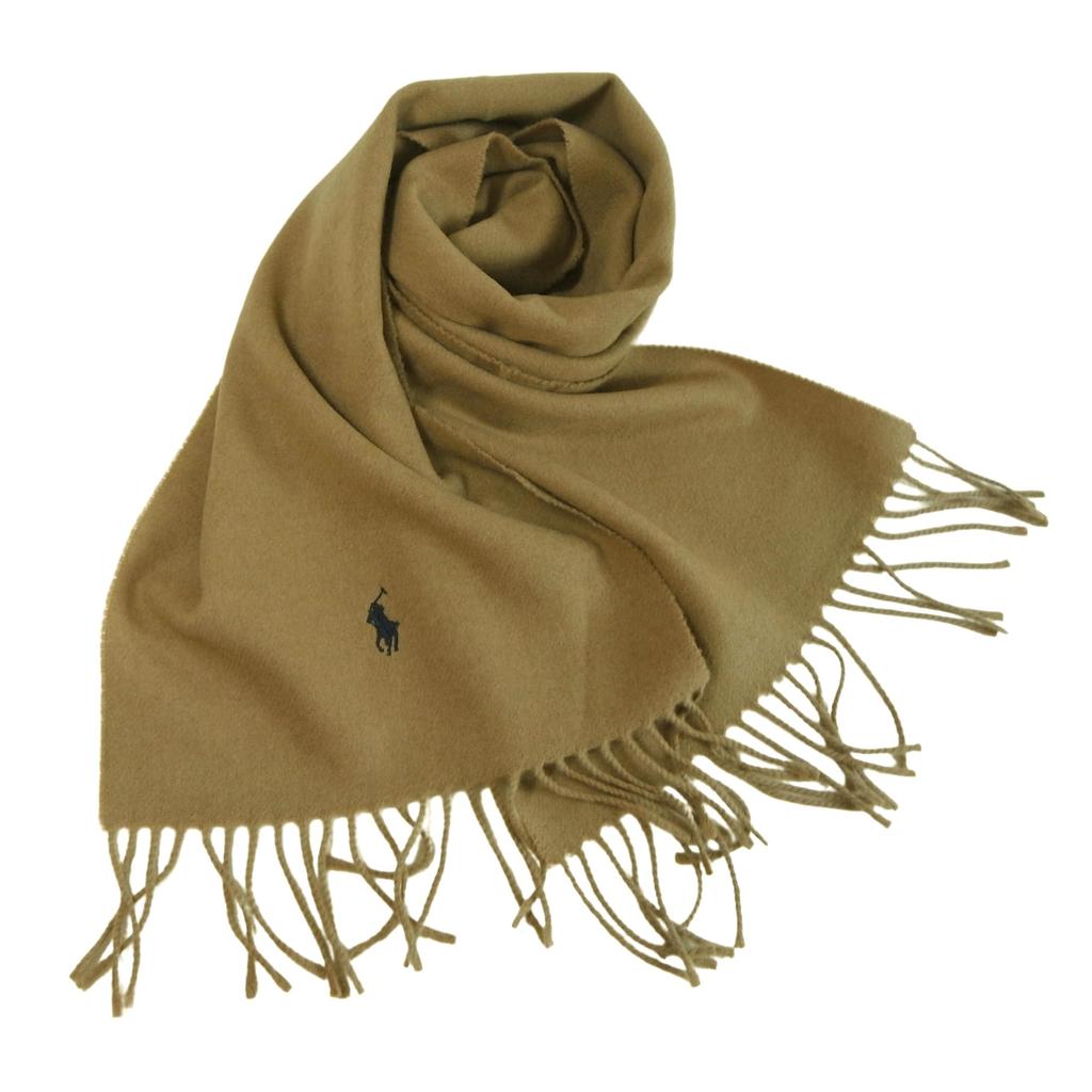 New 2023 Made in Recycled Wool Scarf by Ralph One Honey Size 220 Fall/Winter Model, Italy, #pc0476 Lauren, Unisex, Size, Brown, [Used]