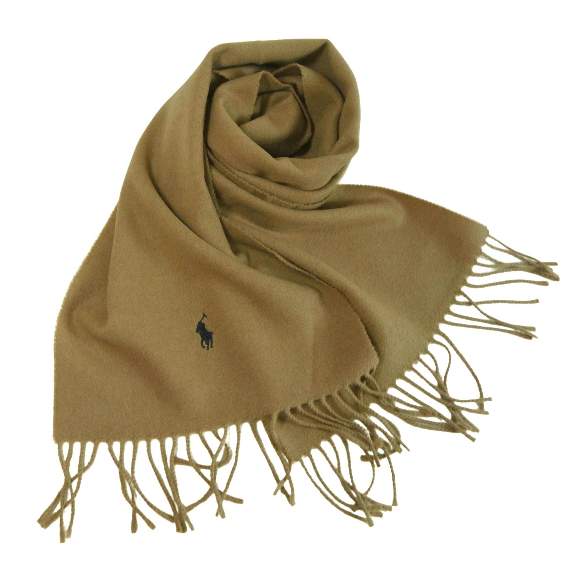 

New 2023 Made in Recycled Wool Scarf by Ralph One Honey Size 220 Fall/Winter Model, Italy, #pc0476 Lauren, Unisex, Size, Brown, [Used]