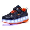Inline Skates with LED Lights for All Ages - Single Wheel Roller Shoes for Men, Women, and Children