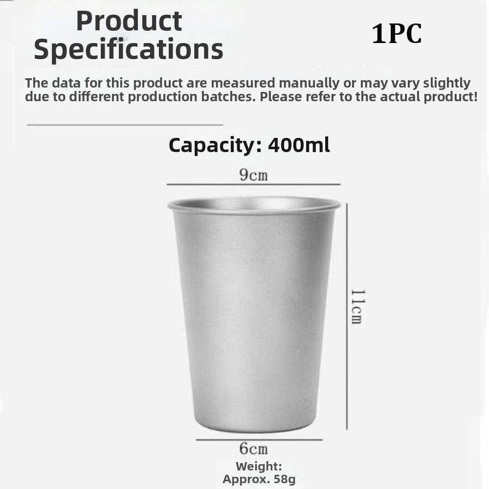 Titanium Alloy Outdoor Drinking Cup Durable Camping Hiking Use Cups New Frosted Texture Beer Mug