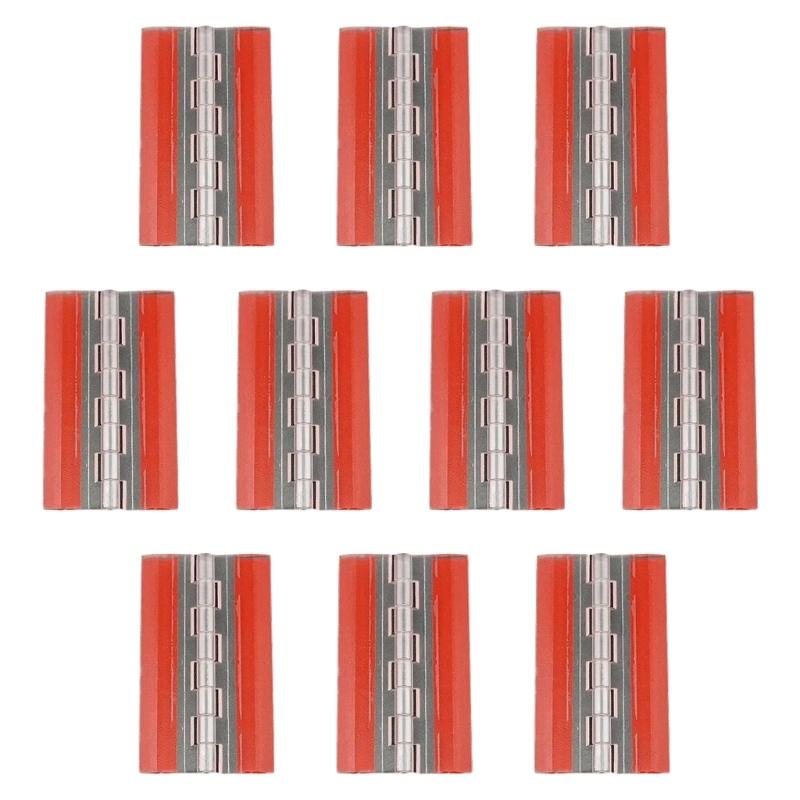 10pcs  Adhesive Clear Hinges with High Load Bearing Capacity Invisible Acrylic Hinges Set for Furniture & Cabinetry