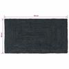 Area Rug Rectangular Dark Grey 60 x 110 cm Jute