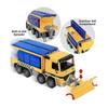 Friction Powered Snow Removal Plow Truck Construction Toy,Inertia Repair Car Toy, Engineering Vehic