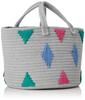 Rope Basket Tote Bag 2987 Gray [Routote] LT.Deli ROPE-rhombs-A Women's