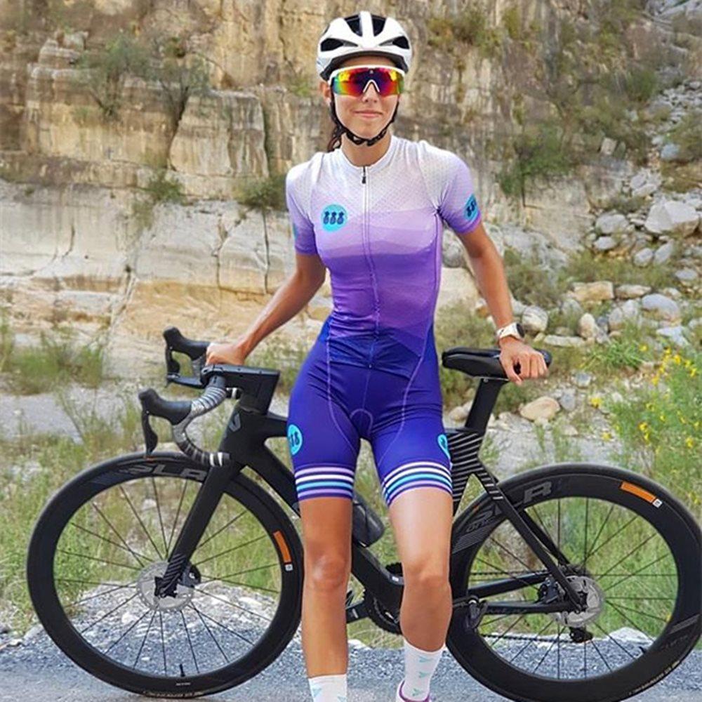 Combinaison Maillot de Cyclisme Tres Pinas pour Femmes, Combinaison Courte de Triathlon, Maillot d'Été, Ensemble Maillot de Vélo, Vêtements de Vélo