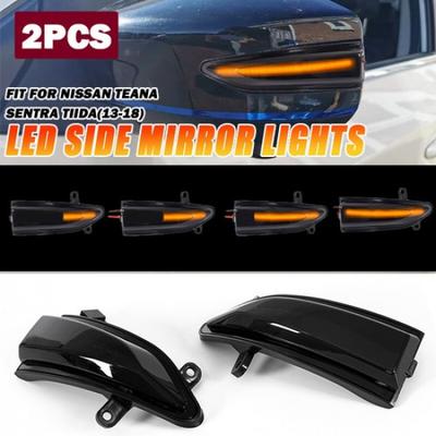 Dynamic Side Mirror Sequential Light For Nissan Altima Teana Sylphy&Sentra 13-19