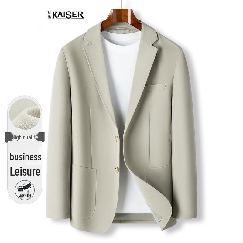 Caesar Men s Spring Business Casual Two-Button Suit Jacket M