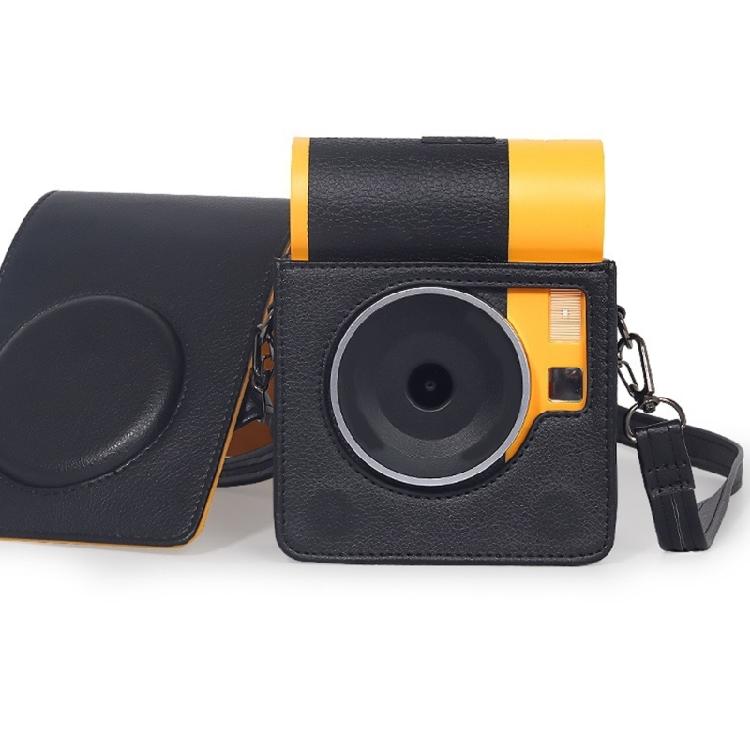 Camera Bag Protector Pouch for Mini Shot 3 ERA/MS300 PU Case Adjustable Shoulder Strap Solid Color Carry Case