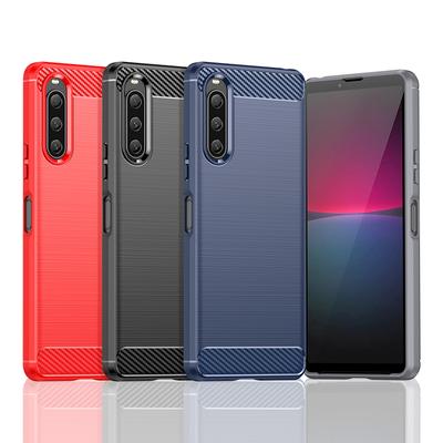 Για κάλυμμα Θήκη Sony Xperia 10 V Για Sony Xperia 10 V Προφυλακτήρας Πίσω θήκη από ανθρακονήματα σιλικόνης για Sony Xperia 10 V 1 10 III Κάλυμμα