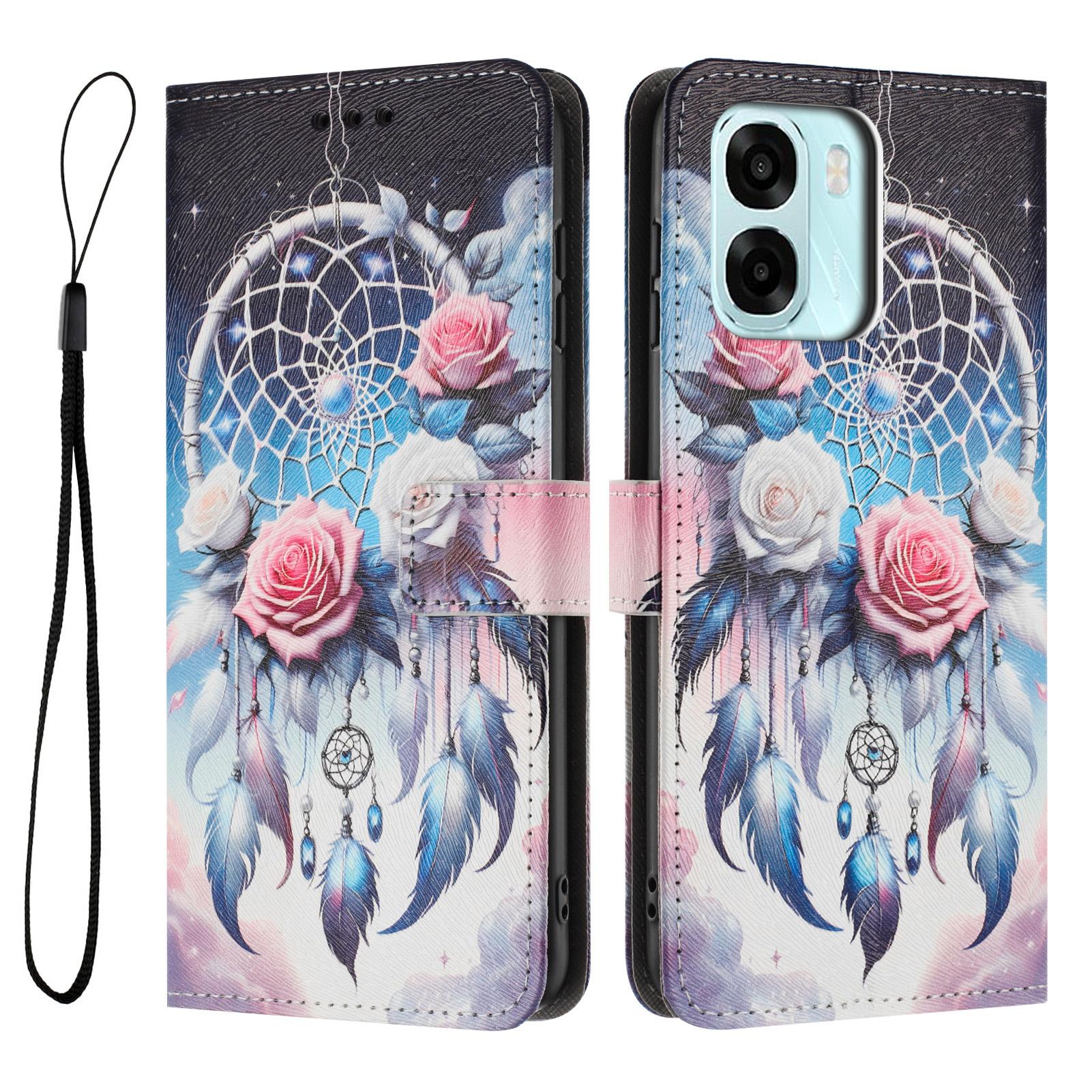 

Для Oppo A6x 4G/Oppo A6 5G/Oppo A6x 5G Чохол-гаманець З візерунком Шкіряний PU Чохол для телефону з ремінцем