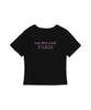 ROIDESROIS Origin Paris Crop Short Sleeve T-Shirt (Black)