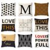 Nordic Pillow Cushion Modern Minimalist Striped Geometric Plaid Pillow Case Sofa Seat Pillow Waist