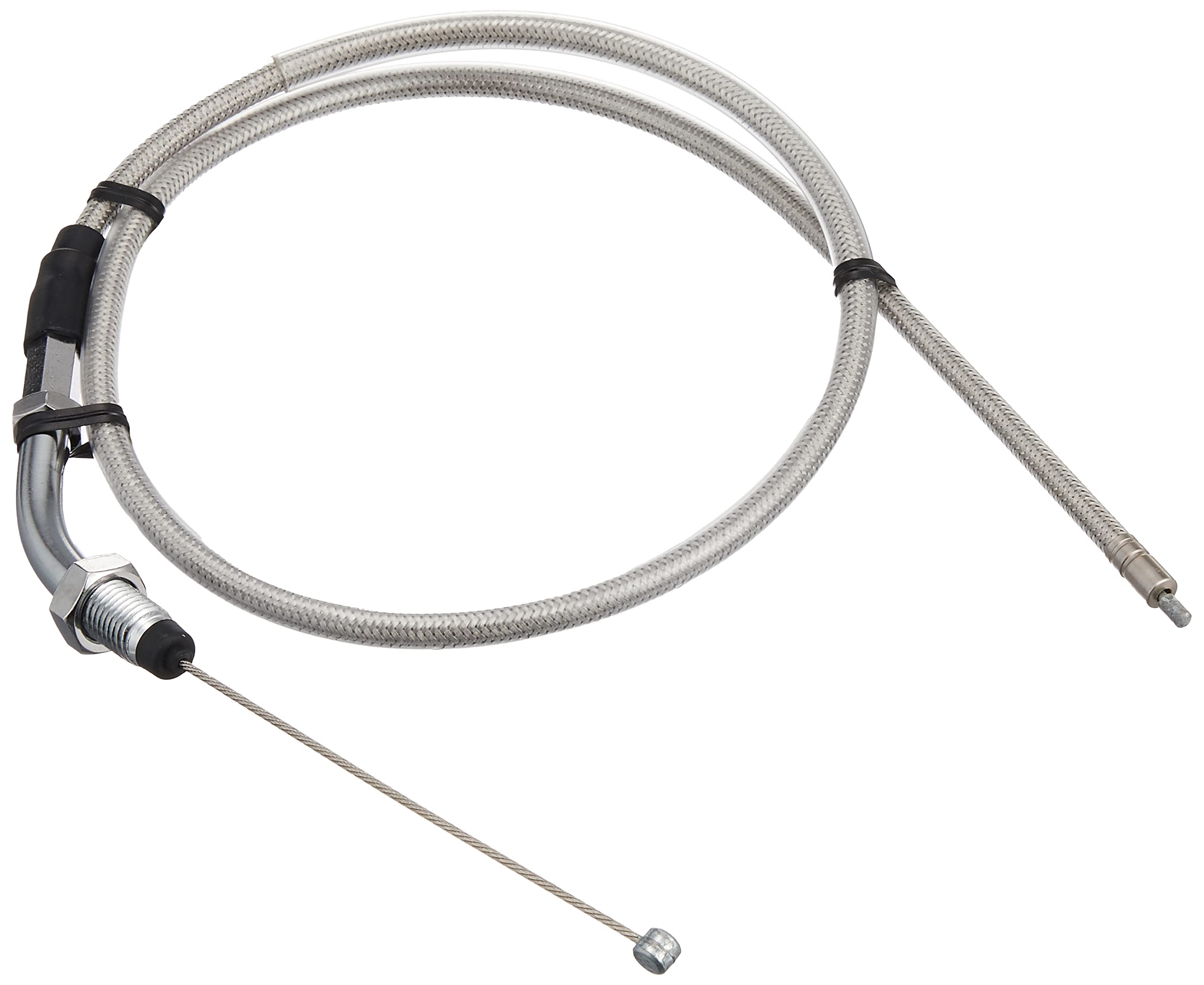 

KITACO Throttle Cable Normal Lever Holder 100MM Steel Mesh Monkey Gorilla (For & Only) Long/Stainless 905-1014310