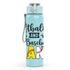 1PC Softball Baseball Nana Text 750ml Color Plastic Sports Water Bottle Leakproof Flip Straw Lid Suitable for Sports Office Home Use
