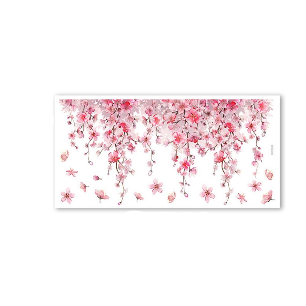 Double Sided Flowers Butterfly Wall Stickers Self-adhesive Wallpaper Decorative Wall Decal Window