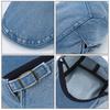 Denim Forward Hat Women'S Spring Autumn Beret Washed Simple Thin Hat Men'S Cap Tide Cowboy Duch Tongue Cap For Men Women Visors