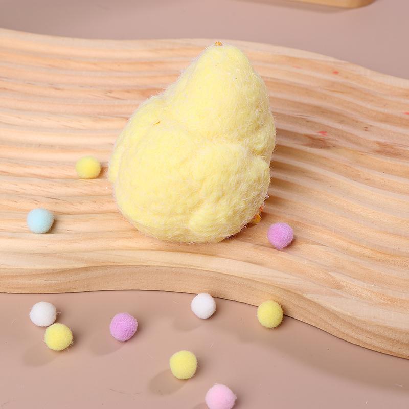 Handmade Yellow Big Chicken Plush Silicone Squishy Pinching Toys Cute Hen Chicks Taba Squeezing Toy Fuzzy Release Hand Stress