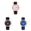 Wokai Business Mens Watch With Pu Strap Quartz Movement For Formal Wear
