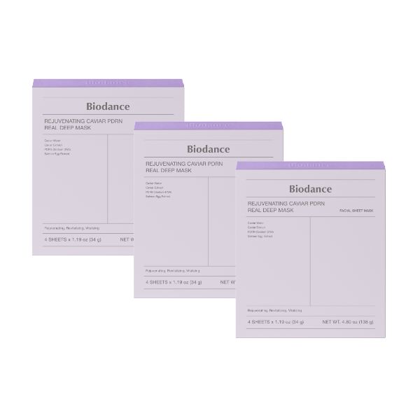 Biodance Rejuvenating Caviar PDRN Real Deep Mask 4sheets 4.79oz(136g)