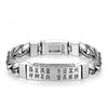 Light Luxury Six Character Mantra Buckle Bracelet Trendy Retro Chain Men's Trendy Buckle Accessory