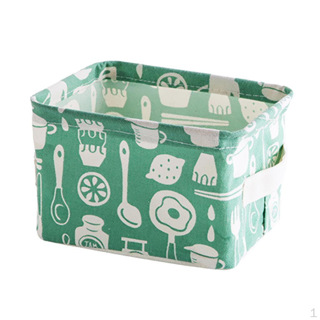 Складная хлопковая корзина для хранения с ручками органайзер-контейнер для детской комнаты полок и зелёный 549₽