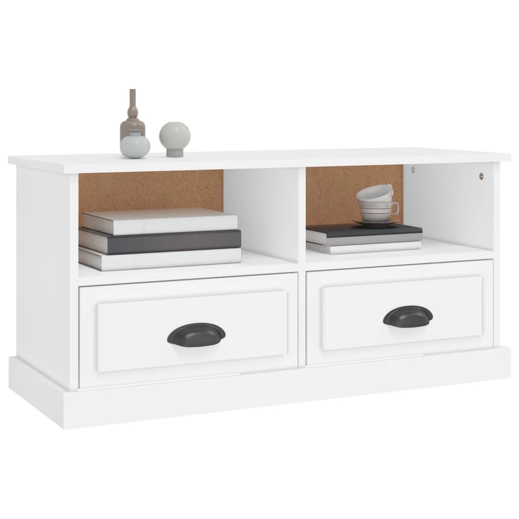 TV Cabinet White 93 x 35.5 x 45 cm Particleboard