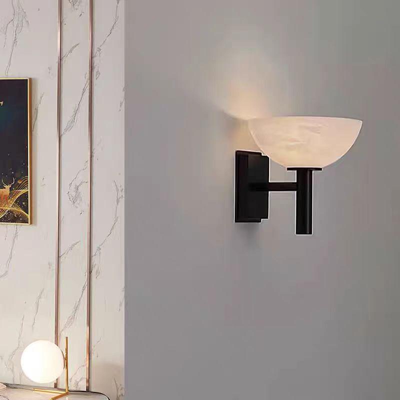 Spanish Alabaster Wall Lamp for Hotel, Villa, Stairway, Bedroom & Corridor Decor