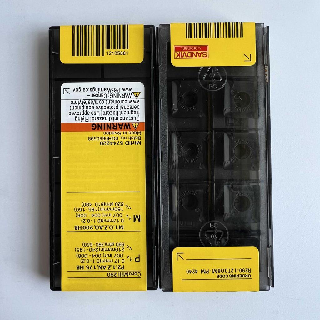 Original Sandvik / R290-12T308M-PM 4240  / CNC Lathe Carbide Blade 10 Pcs