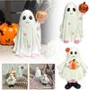 Charming Ghost And Pumpkin Resin Statue For Halloween Elegant Home Decor Gift
