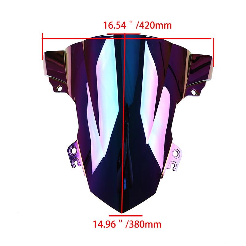 Motorcycle Accessories Iridium Windscreen Fit For BMW S1000RR 15-17 Windshield ABS Double Bubble Moto Screen