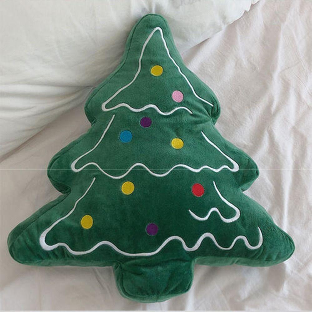 Skin-friendly Christmas Day Decorative Pillow Soft Christmas Tree Plush Toy  Birthday